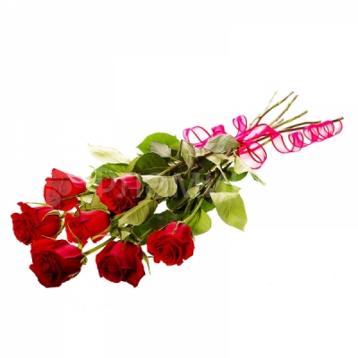 Розы код 584 Порадуйте любимую великолепным букетом из семи красных роз с доставкой! Очарование прекрасной королевы цветов способно растопить сердце даже самой неприступной красавицы. Расскажите о своих чувствах цветами! Классическая <a href=